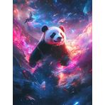 Bimkole DIY 5D Diamond Painting Aksesuarı Panda, Boyama Kiti Tam Yuvarlak Matkap Sayılarla Boyama Boyama Boyama Nakış Kanaviçe Elmas Dekorasyon 30x40 cm gn1781