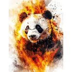 Bimkole DIY 5D Diamond Painting Aksesuarı Panda, Boyama Kiti Tam Yuvarlak Matkap Sayılarla Boyama Boyama Boyama Nakış Kanaviçe Elmas Dekorasyon 30x40 cm gn1787