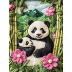 Bimkole DIY 5D Diamond Painting Aksesuarı Panda, Boyama Kiti Tam Yuvarlak Matkap Sayılarla Boyama Boyama Boyama Nakış Kanaviçe Elmas Dekorasyon 30x40 cm gn1809
