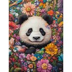 Bimkole DIY 5D Diamond Painting Aksesuarı Panda, Boyama Kiti Tam Yuvarlak Matkap Sayılarla Boyama Boyama Boyama Nakış Kanaviçe Elmas Dekorasyon 30x40 cm gn1825