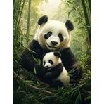 Bimkole DIY 5D Diamond Painting Aksesuarı Panda, Boyama Kiti Tam Yuvarlak Matkap Sayılarla Boyama Boyama Boyama Nakış Kanaviçe Elmas Dekorasyon 30x40 cm gn1857