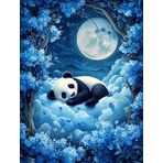 Bimkole DIY 5D Diamond Painting Aksesuarı Panda, Boyama Kiti Tam Yuvarlak Matkap Sayılarla Boyama Boyama Boyama Nakış Kanaviçe Elmas Dekorasyon 30x40 cm gn1914