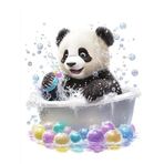 Bimkole DIY 5D Diamond Painting Aksesuarı Panda, Boyama Kiti Tam Yuvarlak Matkap Sayılarla Boyama Boyama Boyama Nakış Kanaviçe Elmas Dekorasyon 30x40 cm gn1928
