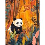 Bimkole DIY 5D Diamond Painting Aksesuarı Panda, Boyama Kiti Tam Yuvarlak Matkap Sayılarla Boyama Boyama Boyama Nakış Kanaviçe Elmas Dekorasyon 30x40 cm gn2022
