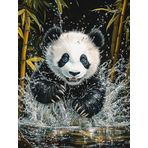 Bimkole DIY 5D Diamond Painting Aksesuarı Panda, Boyama Kiti Tam Yuvarlak Matkap Sayılarla Boyama Boyama Boyama Nakış Kanaviçe Elmas Dekorasyon 30x40 cm gn2114