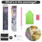 Bimkole DIY 5D Diamond Painting Aksesuarı Panda, Boyama Kiti Tam Yuvarlak Matkap Sayılarla Boyama Boyama Boyama Nakış Kanaviçe Elmas Dekorasyon 30x40 cm gn2126