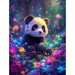 Bimkole DIY 5D Diamond Painting Aksesuarı Panda, Boyama Kiti Tam Yuvarlak Matkap Sayılarla Boyama Boyama Boyama Nakış Kanaviçe Elmas Dekorasyon 30x40 cm gn2135