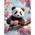 Bimkole DIY 5D Diamond Painting Aksesuarı Panda, Boyama Kiti Tam Yuvarlak Matkap Sayılarla Boyama Boyama Boyama Nakış Kanaviçe Elmas Dekorasyon 30x40 cm gn2210