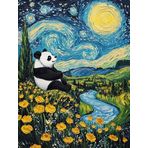 Bimkole DIY 5D Diamond Painting Aksesuarı Panda, Boyama Kiti Tam Yuvarlak Matkap Sayılarla Boyama Boyama Boyama Nakış Kanaviçe Elmas Dekorasyon 30x40 cm gn2267