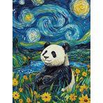 Bimkole DIY 5D Diamond Painting Aksesuarı Panda, Boyama Kiti Tam Yuvarlak Matkap Sayılarla Boyama Boyama Boyama Nakış Kanaviçe Elmas Dekorasyon 30x40 cm gn2271