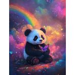 Bimkole DIY 5D Diamond Painting Aksesuarı Panda, Boyama Kiti Tam Yuvarlak Matkap Sayılarla Boyama Boyama Boyama Nakış Kanaviçe Elmas Dekorasyon 40X50 cm gn1485