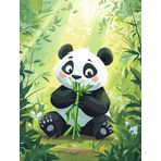 Bimkole DIY 5D Diamond Painting Aksesuarı Panda, Boyama Kiti Tam Yuvarlak Matkap Sayılarla Boyama Boyama Boyama Nakış Kanaviçe Elmas Dekorasyon 40X50 cm gn1499