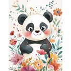 Bimkole DIY 5D Diamond Painting Aksesuarı Panda, Boyama Kiti Tam Yuvarlak Matkap Sayılarla Boyama Boyama Boyama Nakış Kanaviçe Elmas Dekorasyon 40X50 cm gn1610