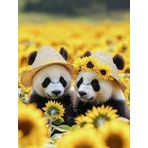 Bimkole DIY 5D Diamond Painting Aksesuarı Panda, Boyama Kiti Tam Yuvarlak Matkap Sayılarla Boyama Boyama Boyama Nakış Kanaviçe Elmas Dekorasyon 40X50 cm gn1633