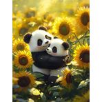 Bimkole DIY 5D Diamond Painting Aksesuarı Panda, Boyama Kiti Tam Yuvarlak Matkap Sayılarla Boyama Boyama Boyama Nakış Kanaviçe Elmas Dekorasyon 40X50 cm gn1637