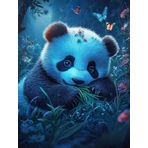 Bimkole DIY 5D Diamond Painting Aksesuarı Panda, Boyama Kiti Tam Yuvarlak Matkap Sayılarla Boyama Boyama Boyama Nakış Kanaviçe Elmas Dekorasyon 40X50 cm gn1709