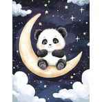 Bimkole DIY 5D Diamond Painting Aksesuarı Panda, Boyama Kiti Tam Yuvarlak Matkap Sayılarla Boyama Boyama Boyama Nakış Kanaviçe Elmas Dekorasyon 40X50 cm gn1717