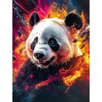 Bimkole DIY 5D Diamond Painting Aksesuarı Panda, Boyama Kiti Tam Yuvarlak Matkap Sayılarla Boyama Boyama Boyama Nakış Kanaviçe Elmas Dekorasyon 40X50 cm gn1799