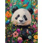 Bimkole DIY 5D Diamond Painting Aksesuarı Panda, Boyama Kiti Tam Yuvarlak Matkap Sayılarla Boyama Boyama Boyama Nakış Kanaviçe Elmas Dekorasyon 40X50 cm gn1820