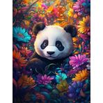 Bimkole DIY 5D Diamond Painting Aksesuarı Panda, Boyama Kiti Tam Yuvarlak Matkap Sayılarla Boyama Boyama Boyama Nakış Kanaviçe Elmas Dekorasyon 40X50 cm gn1894