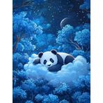 Bimkole DIY 5D Diamond Painting Aksesuarı Panda, Boyama Kiti Tam Yuvarlak Matkap Sayılarla Boyama Boyama Boyama Nakış Kanaviçe Elmas Dekorasyon 40X50 cm gn1906