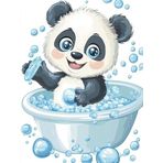 Bimkole DIY 5D Diamond Painting Aksesuarı Panda, Boyama Kiti Tam Yuvarlak Matkap Sayılarla Boyama Boyama Boyama Nakış Kanaviçe Elmas Dekorasyon 40X50 cm gn1926