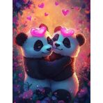Bimkole DIY 5D Diamond Painting Aksesuarı Panda, Boyama Kiti Tam Yuvarlak Matkap Sayılarla Boyama Boyama Boyama Nakış Kanaviçe Elmas Dekorasyon 40X50 cm gn1976