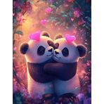 Bimkole DIY 5D Diamond Painting Aksesuarı Panda, Boyama Kiti Tam Yuvarlak Matkap Sayılarla Boyama Boyama Boyama Nakış Kanaviçe Elmas Dekorasyon 40X50 cm gn1979