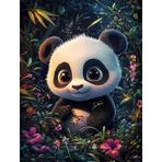 Bimkole DIY 5D Diamond Painting Aksesuarı Panda, Boyama Kiti Tam Yuvarlak Matkap Sayılarla Boyama Boyama Boyama Nakış Kanaviçe Elmas Dekorasyon 40X50 cm gn1998