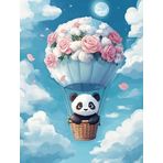 Bimkole DIY 5D Diamond Painting Aksesuarı Panda, Boyama Kiti Tam Yuvarlak Matkap Sayılarla Boyama Boyama Boyama Nakış Kanaviçe Elmas Dekorasyon 40X50 cm gn2003