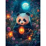 Bimkole DIY 5D Diamond Painting Aksesuarı Panda, Boyama Kiti Tam Yuvarlak Matkap Sayılarla Boyama Boyama Boyama Nakış Kanaviçe Elmas Dekorasyon 40X50 cm gn2064