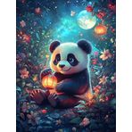 Bimkole DIY 5D Diamond Painting Aksesuarı Panda, Boyama Kiti Tam Yuvarlak Matkap Sayılarla Boyama Boyama Boyama Nakış Kanaviçe Elmas Dekorasyon 40X50 cm gn2066