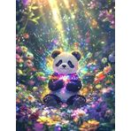 Bimkole DIY 5D Diamond Painting Aksesuarı Panda, Boyama Kiti Tam Yuvarlak Matkap Sayılarla Boyama Boyama Boyama Nakış Kanaviçe Elmas Dekorasyon 40X50 cm gn2127