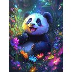 Bimkole DIY 5D Diamond Painting Aksesuarı Panda, Boyama Kiti Tam Yuvarlak Matkap Sayılarla Boyama Boyama Boyama Nakış Kanaviçe Elmas Dekorasyon 40X50 cm gn2129