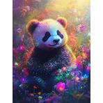 Bimkole DIY 5D Diamond Painting Aksesuarı Panda, Boyama Kiti Tam Yuvarlak Matkap Sayılarla Boyama Boyama Boyama Nakış Kanaviçe Elmas Dekorasyon 40X50 cm gn2142