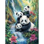 Bimkole DIY 5D Diamond Painting Aksesuarı Panda, Boyama Kiti Tam Yuvarlak Matkap Sayılarla Boyama Boyama Boyama Nakış Kanaviçe Elmas Dekorasyon 40X50 cm gn2173