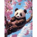 Bimkole DIY 5D Diamond Painting Aksesuarı Panda, Boyama Kiti Tam Yuvarlak Matkap Sayılarla Boyama Boyama Boyama Nakış Kanaviçe Elmas Dekorasyon 40X50 cm gn2209