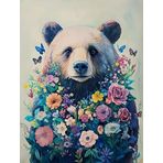 Bimkole DIY 5D Diamond Painting Aksesuarı Panda, Boyama Kiti Tam Yuvarlak Matkap Sayılarla Boyama Boyama Boyama Nakış Kanaviçe Elmas Dekorasyon 40X50 cm gn2243