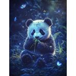Bimkole DIY 5D Diamond Painting Aksesuarı Panda, Boyama Kiti Tam Yuvarlak Matkap Sayılarla Boyama Boyama Boyama Nakış Kanaviçe Elmas Dekorasyon 40X50 cm gn2249