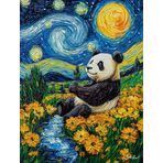 Bimkole DIY 5D Diamond Painting Aksesuarı Panda, Boyama Kiti Tam Yuvarlak Matkap Sayılarla Boyama Boyama Boyama Nakış Kanaviçe Elmas Dekorasyon 40X50 cm gn2266