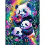 Bimkole DIY 5D Diamond Painting Aksesuarı Panda, Boyama Kiti Tam Yuvarlak Matkap Sayılarla Boyama Boyama Boyama Nakış Kanaviçe Elmas Dekorasyon 40X50 cm gn2289