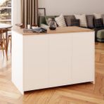 Bimossa Miro L4510 Mutfak Adası Beyaz-Sepet - 127x92x68