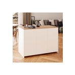 Bimossa Miro Mutfak Adası Beyaz-Sepet L4510