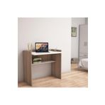 Bimossa S1020 Mehpare Çalışma Masası Ceviz Beyaz Ders Bilgisayar Ofis Masası Geniş Yüzey Rahat Çalışma