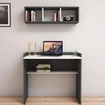 Bimossa V1030 Nakşidil Raflı Antrasit Çalışma Masası