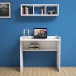 Bimossa V1040 Nakşidil Beyaz Çalışma Masası