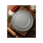 BİMOTE Lüx 3'lü Delikli Çelik Pizza Tepsileri 28-32-34 Cm - Ev Tipi Pizza Pişirme Seti