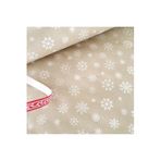 Bimotif 10lu Ambalaj, Paket Kağıdı, 70x100 cm Kar Desenli, Kraft-Beyaz Tek Ebat