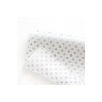 Bimotif 10LU Ambalaj, Paket Kağıdı, 70X100 cm Metalik Puantiye Desenli, Gümüş-Beyaz