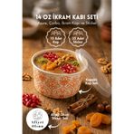 Bimotif 10lu Aşure, Çorba, İkram Kabı, 35 Adet Afiyet Olsun Sticker Seti (14 Oz Kapaklı Piknik için İdeal)